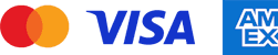 Visa, Mastercard, Amex
